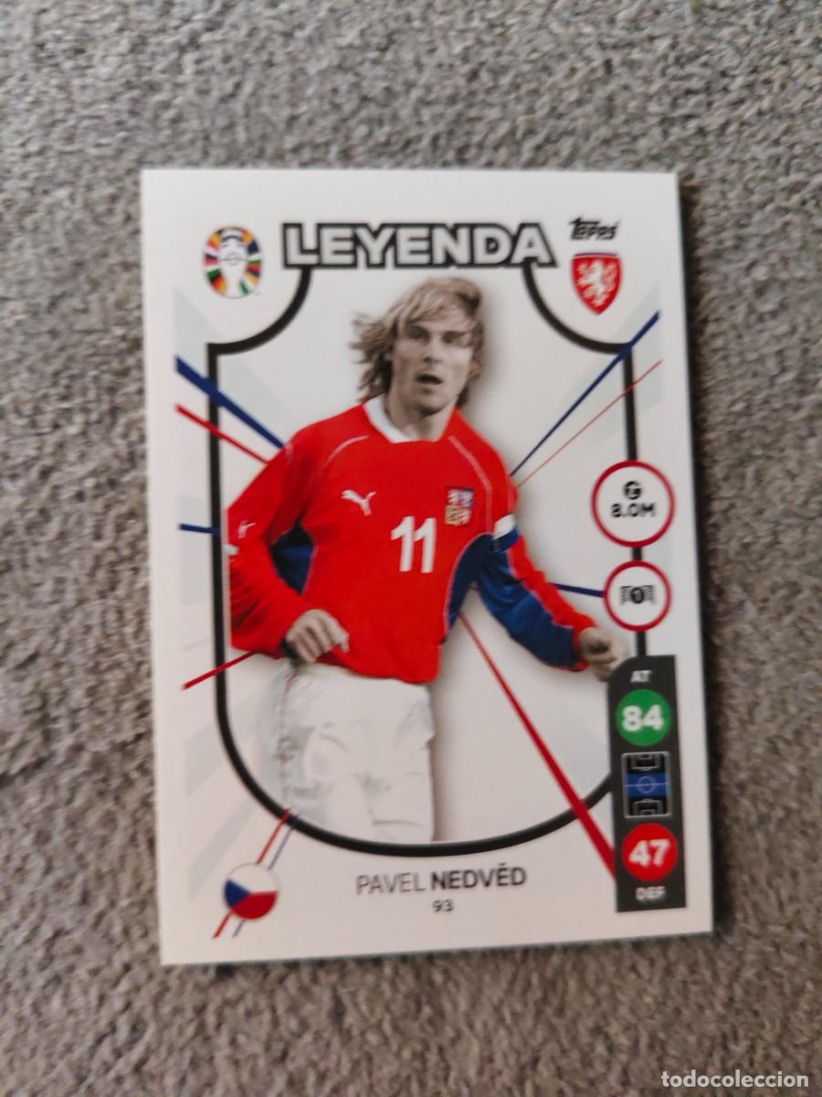 Cromos de f&uacute;tbol: 93 TOPPS EURO 2024 PAVEL NEDVED REPUBLICA CHECA CZECH LEGEND MATCH ATTAX EUROCOPA 24 LIDL AAT