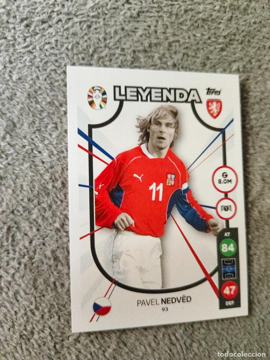 Cromos de f&uacute;tbol: 93 TOPPS EURO 2024 PAVEL NEDVED REPUBLICA CHECA CZECH LEGEND MATCH ATTAX EUROCOPA 24 LIDL AAT