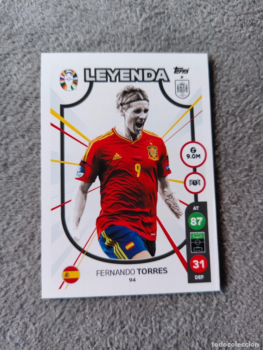 Cromos de f&uacute;tbol: 94 TOPPS EURO 2024 FERNANDO TORRES SPAIN ESPA&Ntilde;A LEGEND MATCH ATTAX EUROCOPA 24 LIDL AAT