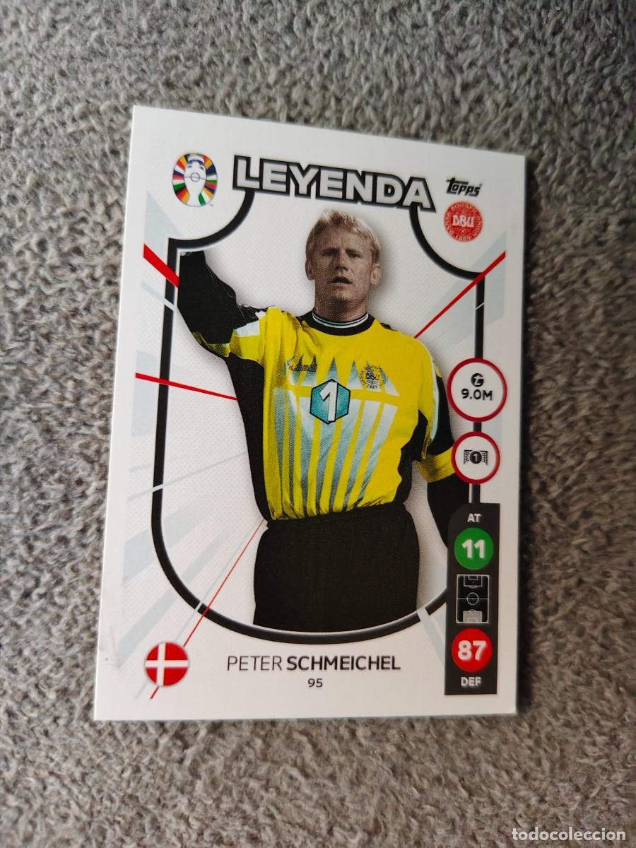 Cromos de f&uacute;tbol: 95 TOPPS EURO 2024 PETER SCHMEICHEL DENMARK DINAMARCA LEGEND MATCH ATTAX EUROCOPA 24 LIDL AAT