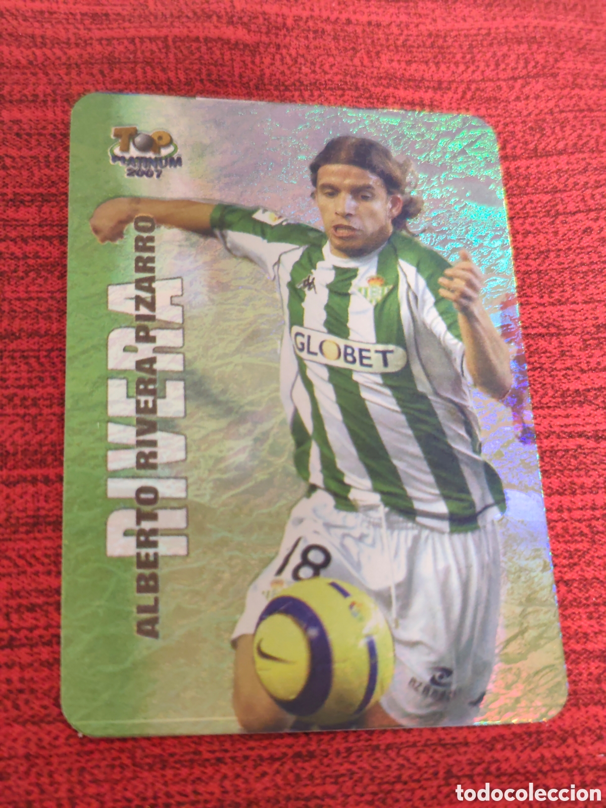 Cromos de f&uacute;tbol: 719 RIVERA REAL BETIS JASPEADO TOP PLATINUM MUNDICROMO 2006 2007