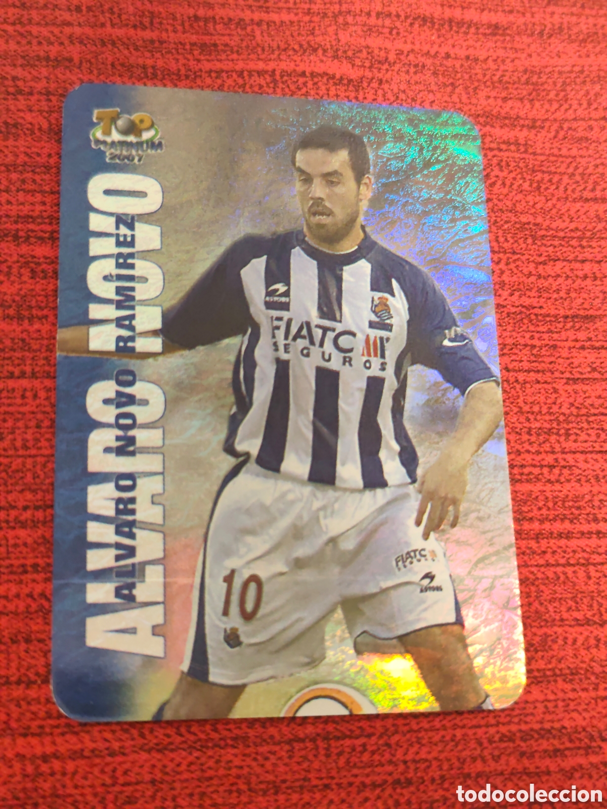 Cromos de f&uacute;tbol: 720 &Aacute;LVARO NOVO REAL SOCIEDAD JASPEADO TOP PLATINUM MUNDICROMO 2006 2007