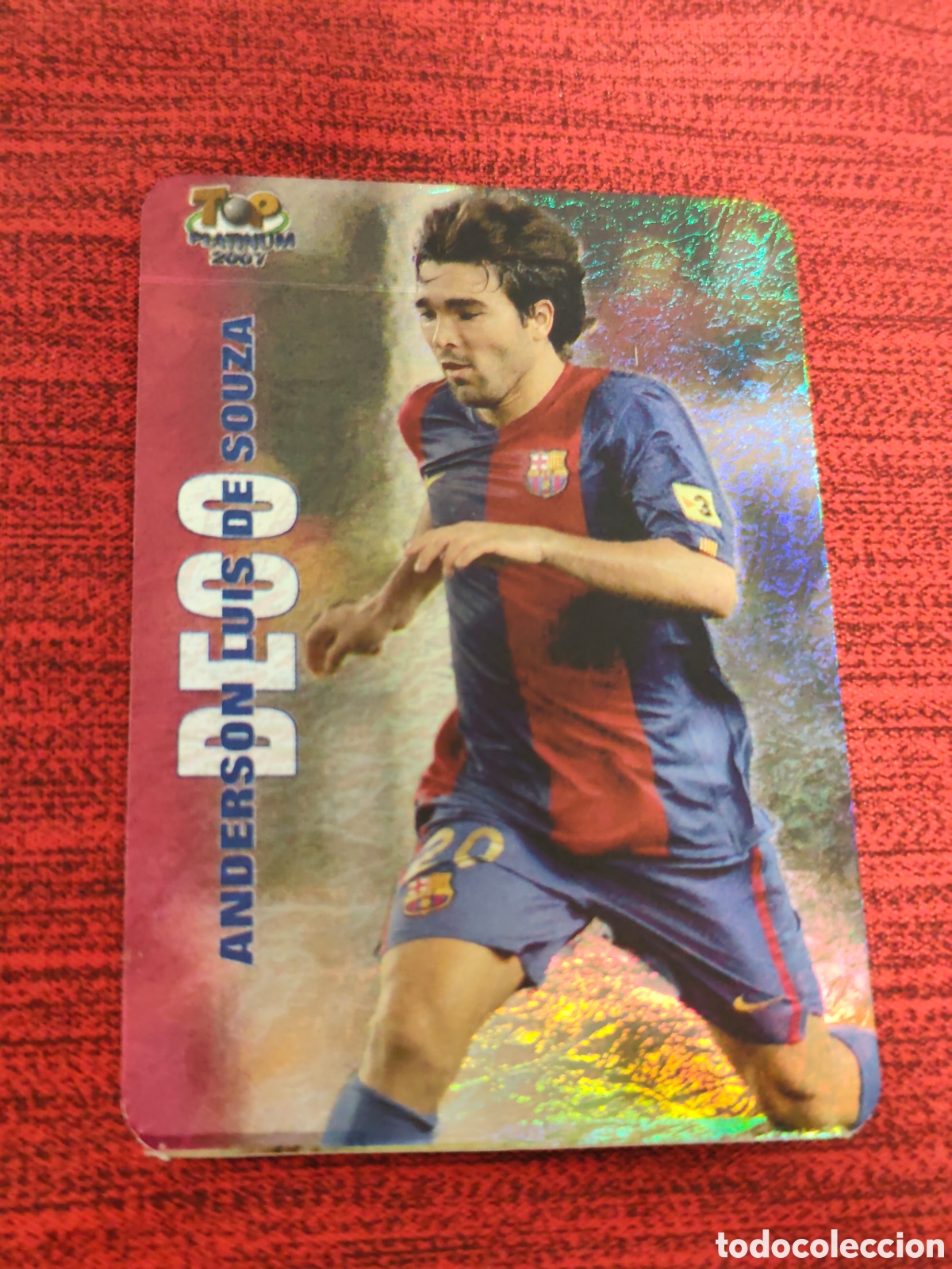 Cromos de f&uacute;tbol: 721 DECO FC BARCELONA JASPEADO TOP PLATINUM MUNDICROMO 2006 2007