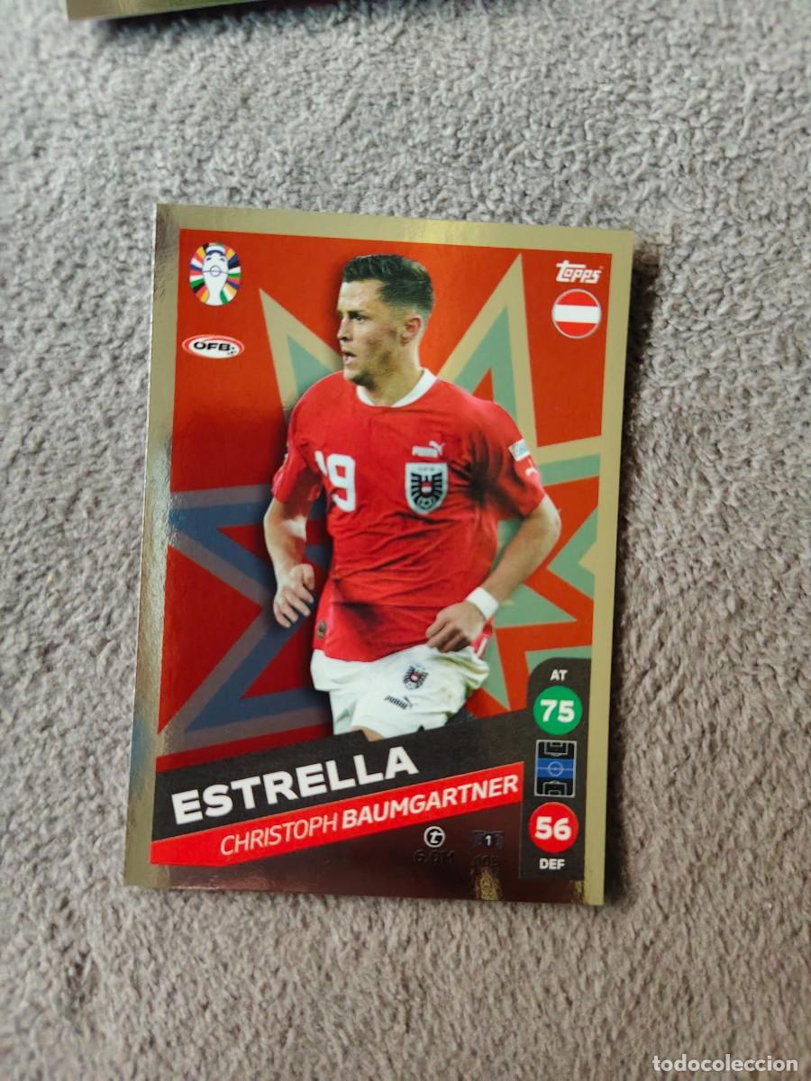 Cromos de f&uacute;tbol: 105 TOPPS EURO 2024 CRISTHOPH BAUMGARTHER AUSTRIA ESTRELLA MATCH ATTAX EUROCOPA 24 LIDL AAT