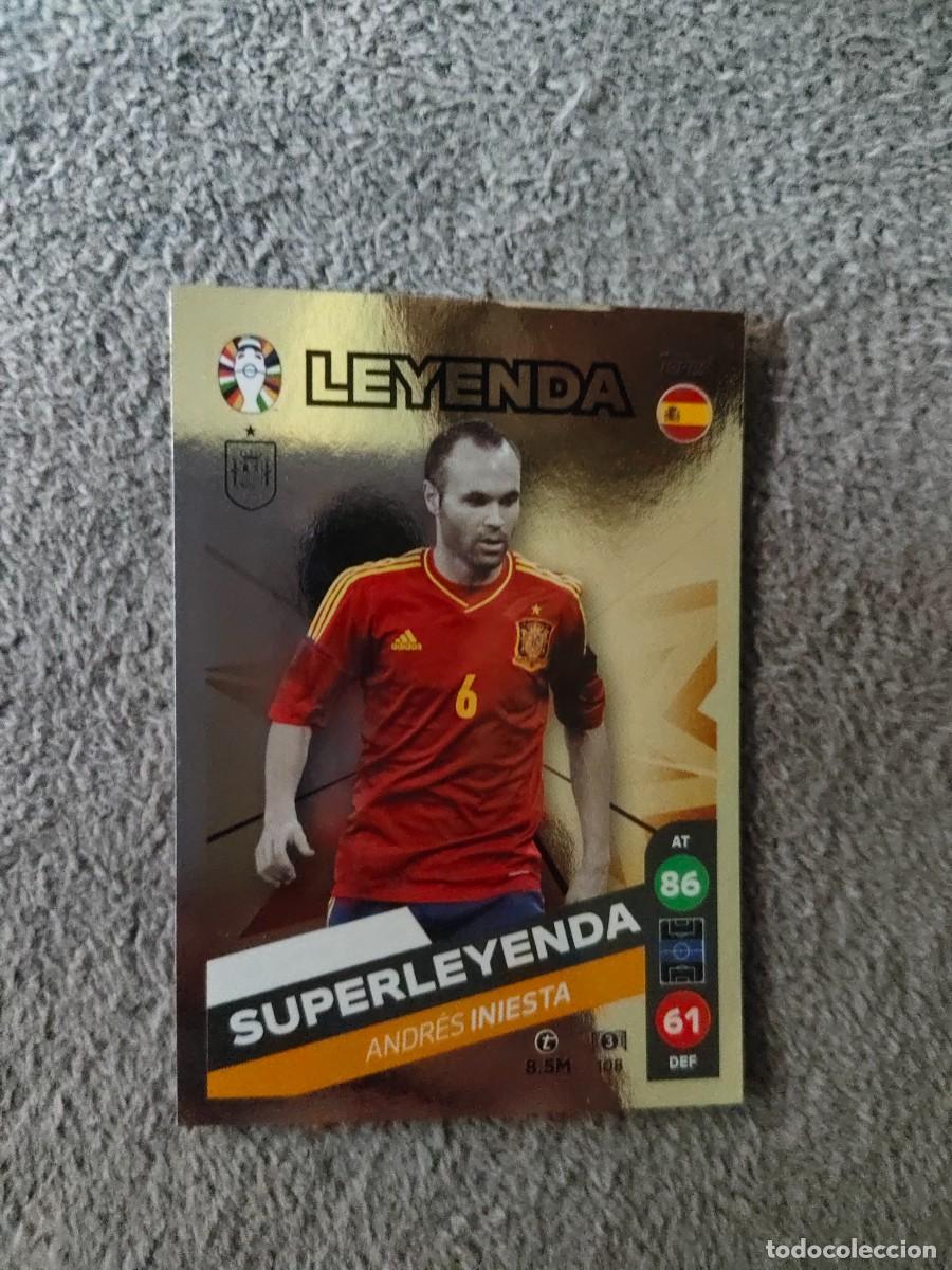 Cromos de f&uacute;tbol: 108 TOPPS EURO 2024 ANDR&Eacute;S INIESTA SPAIN ESPA&Ntilde;A ESTRELLA MATCH ATTAX EUROCOPA 24 LIDL AAT