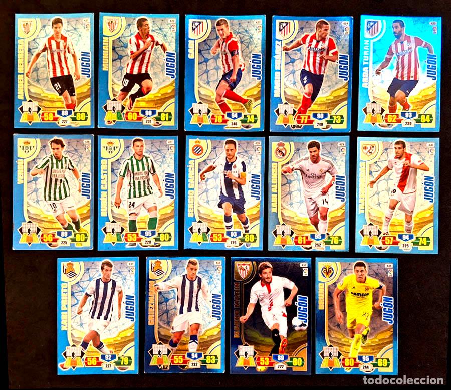 Cromos de f&uacute;tbol: 14 cards Jug&oacute;n Adrenalyn XL 2013-2014 13-14