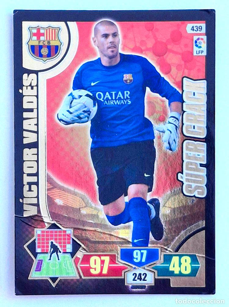 Cromos de f&uacute;tbol: 439 Super Crack V&iacute;ctor Vald&eacute;s - Barcelona Adrenalyn XL 2013-2014 13-14