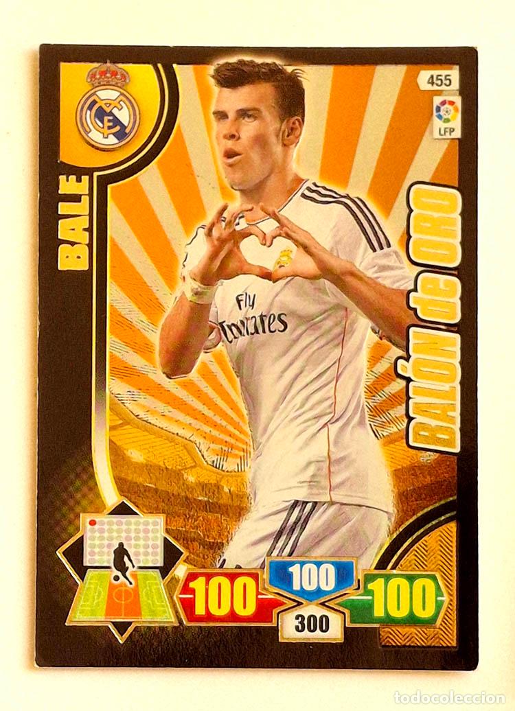Cromos de f&uacute;tbol: 455 Bal&oacute;n de Oro Bale - Real Madrid Adrenalyn XL 2013-2014 13-14