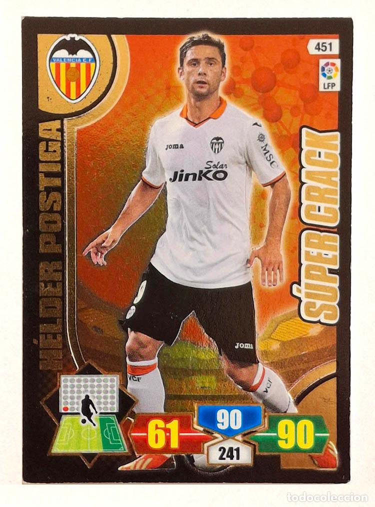 Cromos de f&uacute;tbol: 451 Super Crack H&eacute;lder Postiga - Valencia Adrenalyn XL 2013-2014 13-14
