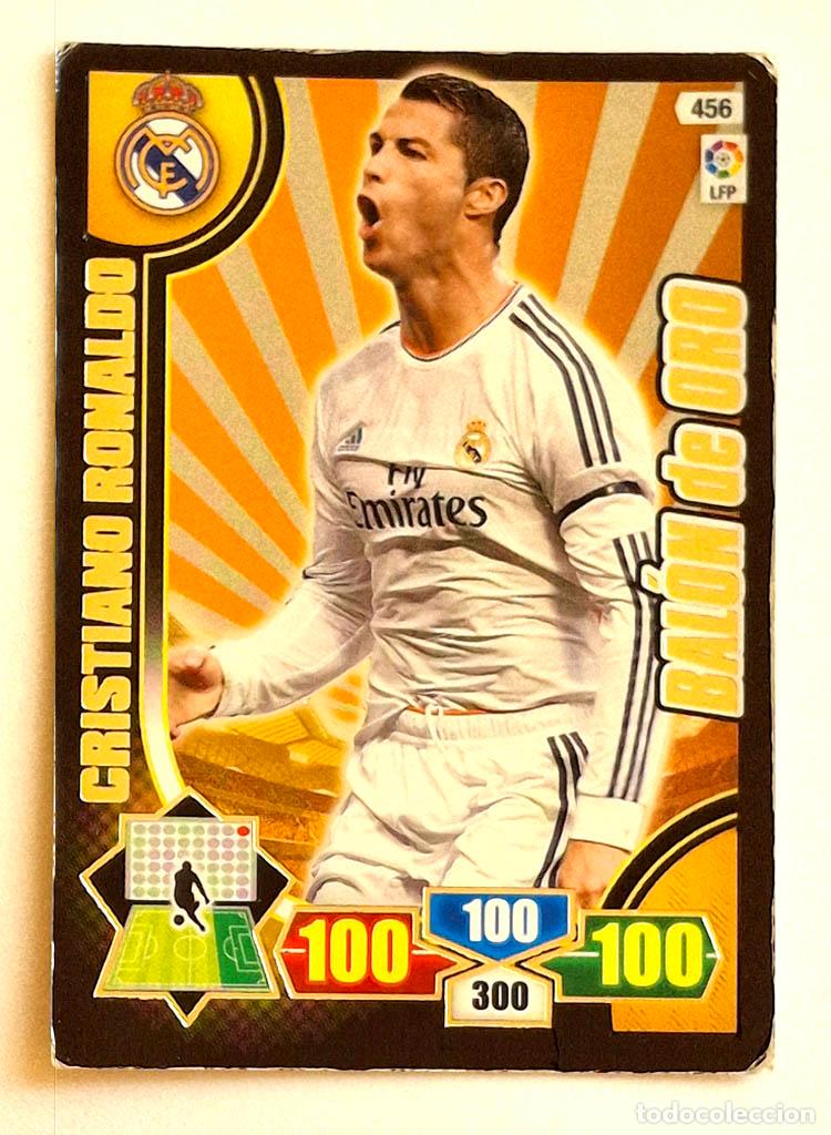 Cromos de f&uacute;tbol: 456 Bal&oacute;n de Oro Cristiano Ronaldo - Real Madrid Adrenalyn XL 2013-2014 13-14