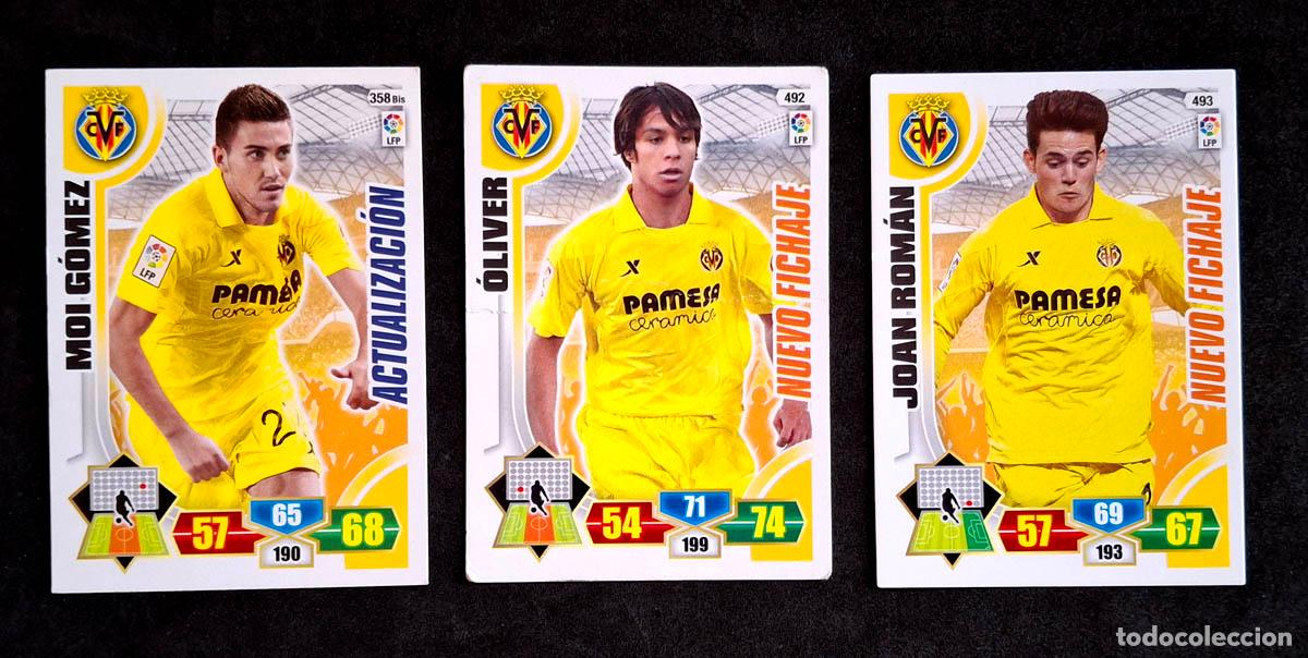 Football Stickers: 3 cards Actualizaci&oacute;n y Nuevo Fichaje Villarreal Adrenalyn XL 2013-2014 13-14