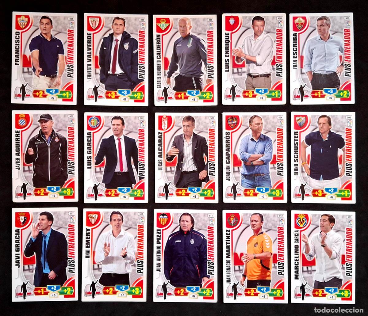 Football Stickers: 15 cards Entrenador Plus Adrenalyn XL 2013-2014 13-14