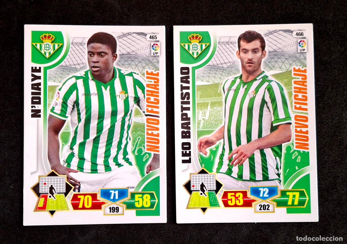 Football Stickers: 2 cards Nuevo Fichaje Betis Adrenalyn XL 2013-2014 13-14