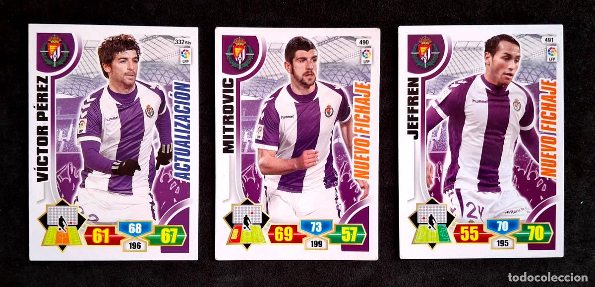 Football Stickers: 3 cards Actualizaci&oacute;n y Nuevo Fichaje Valladolid Adrenalyn XL 2013-2014 13-14
