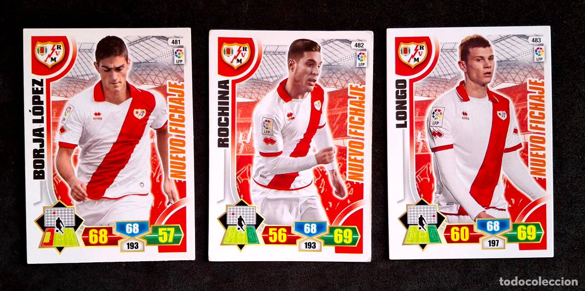 Football Stickers: 3 cards Nuevo Fichaje Rayo Vallecano Adrenalyn XL 2013-2014 13-14