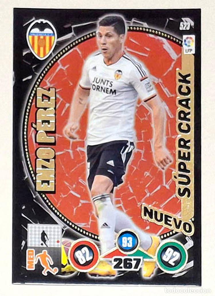 Cromos de f&uacute;tbol: 523 Nuevo Super Crack Enzo P&eacute;rez - Valencia Adrenalyn XL 2014-2015 14-15