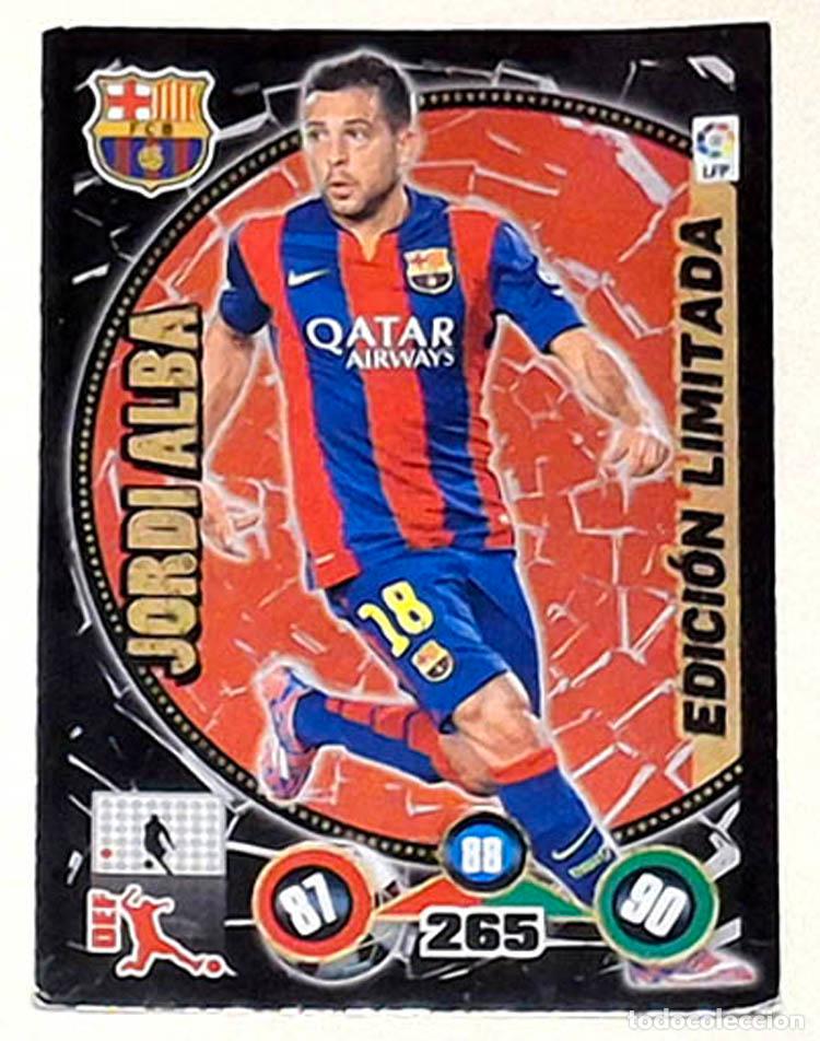 Cromos de Futebol: Edici&oacute;n Limitada Jordi Alba - F.C. Barcelona Adrenalyn XL 2014-2015 14-15