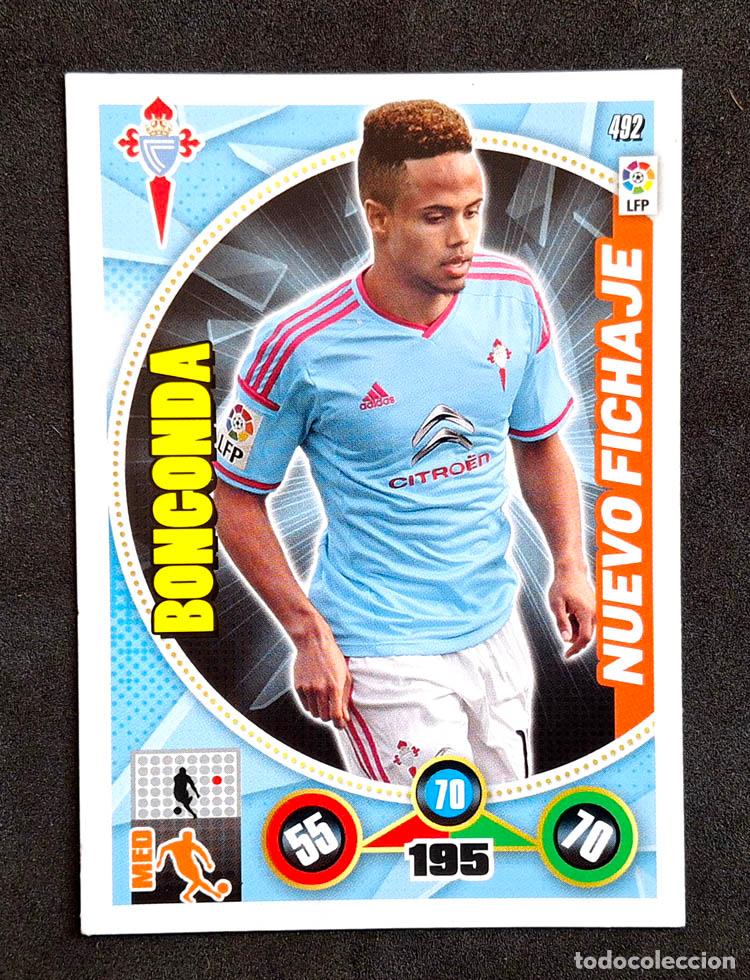 Cromos de f&uacute;tbol: 492 Bongonda Actualizaci&oacute;n Celta Adrenalyn XL 2014-2015 14-15