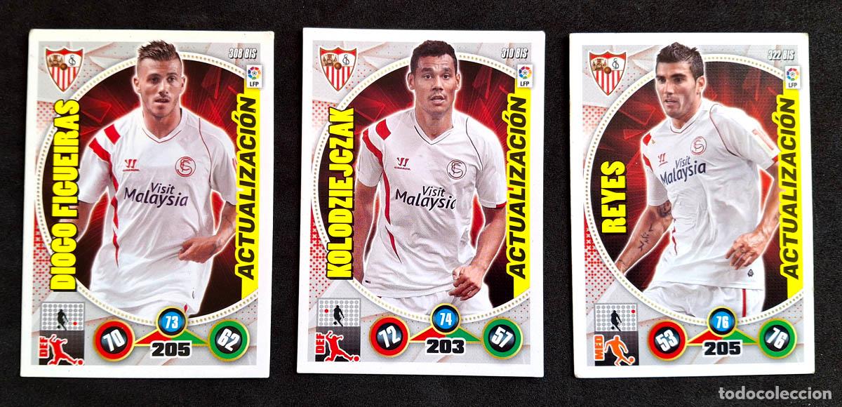 Cromos de f&uacute;tbol: 3 cards Actualizaci&oacute;n Sevilla Adrenalyn XL 2014-2015 14-15