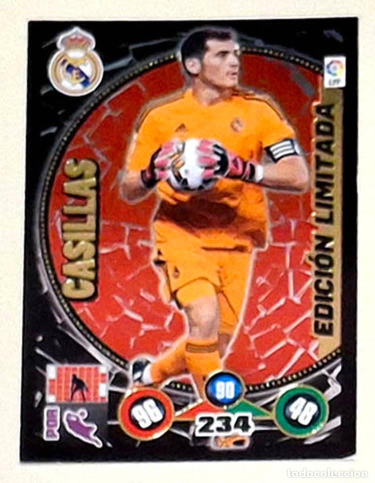 Cromos de f&uacute;tbol: Edici&oacute;n Limitada Casillas - Real Madrid Adrenalyn XL 2014-2015 14-15