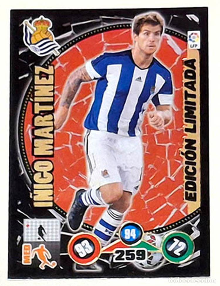 Cromos de f&uacute;tbol: Edici&oacute;n Limitada I&ntilde;igo Mart&iacute;nez - Real Sociedad Adrenalyn XL 2014-2015 14-15
