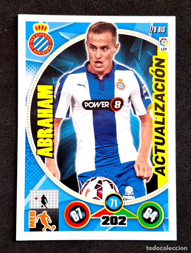 Cromos de f&uacute;tbol: 178 Bis Abraham Actualizaci&oacute;n Espa&ntilde;ol Adrenalyn XL 2014-2015 14-15