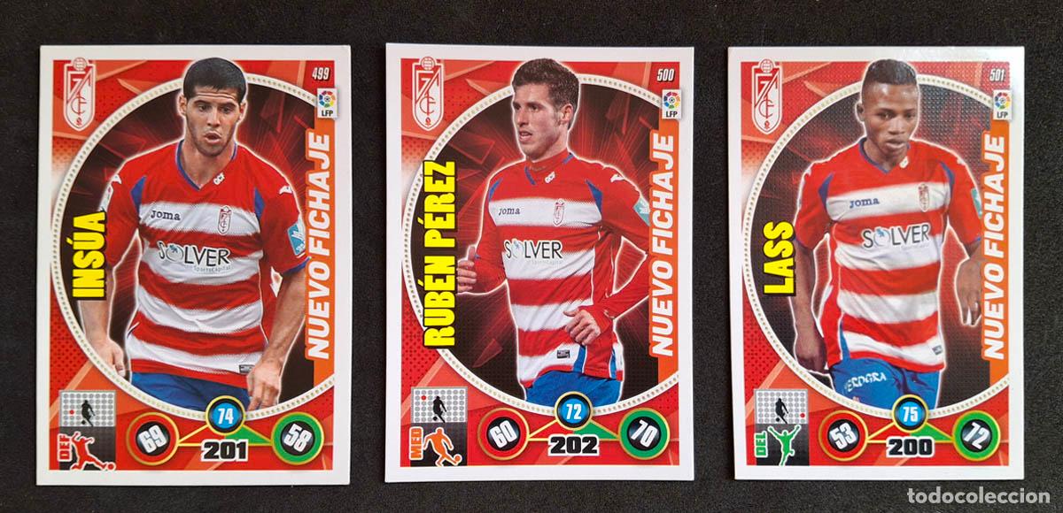 Cromos de f&uacute;tbol: 3 cards Nuevo Fichaje Granada Adrenalyn XL 2014-2015 14-15