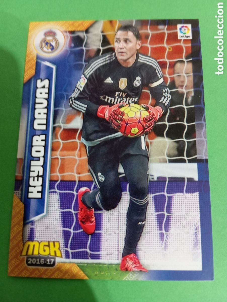 Cromos de f&uacute;tbol: Keylor Navas Real Madrid n&deg;327 / PANINI MEGACRACKS 2016/2017