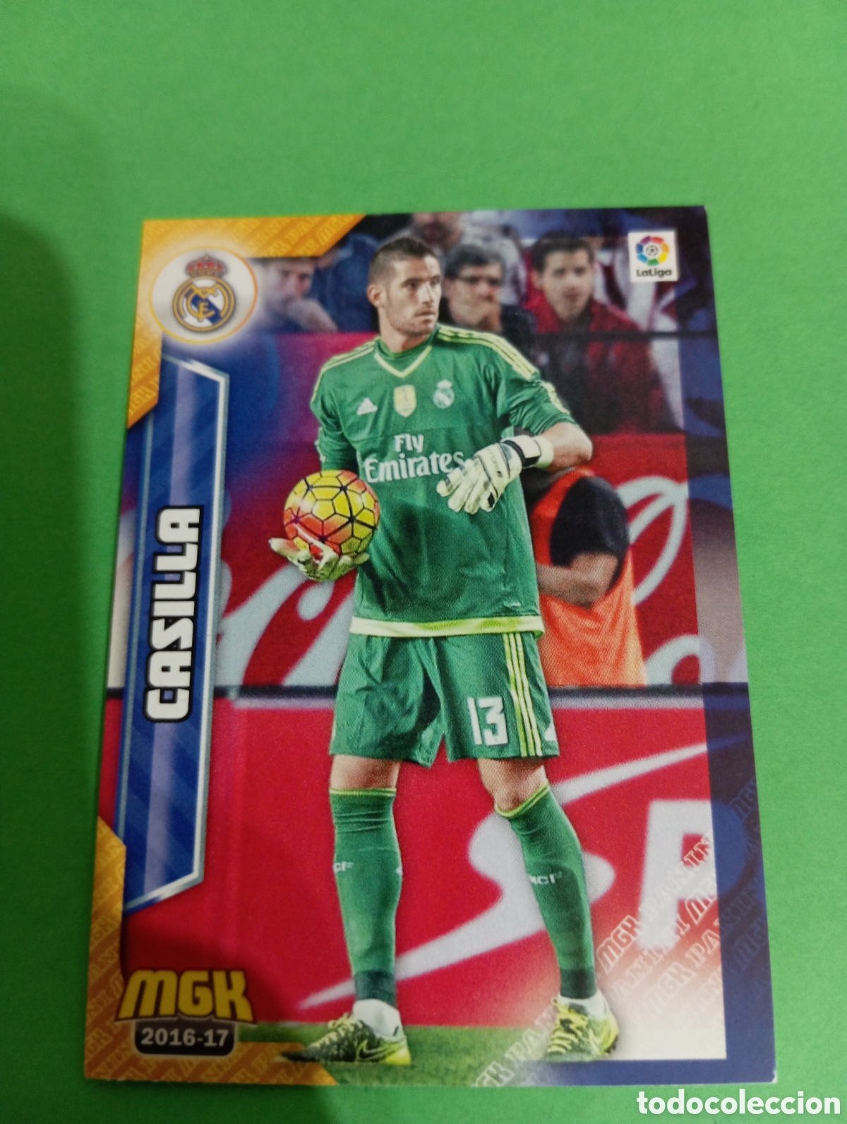 Cromos de f&uacute;tbol: Casilla Real Madrid n&deg;328 / PANINI MEGACRACKS 2016/2017