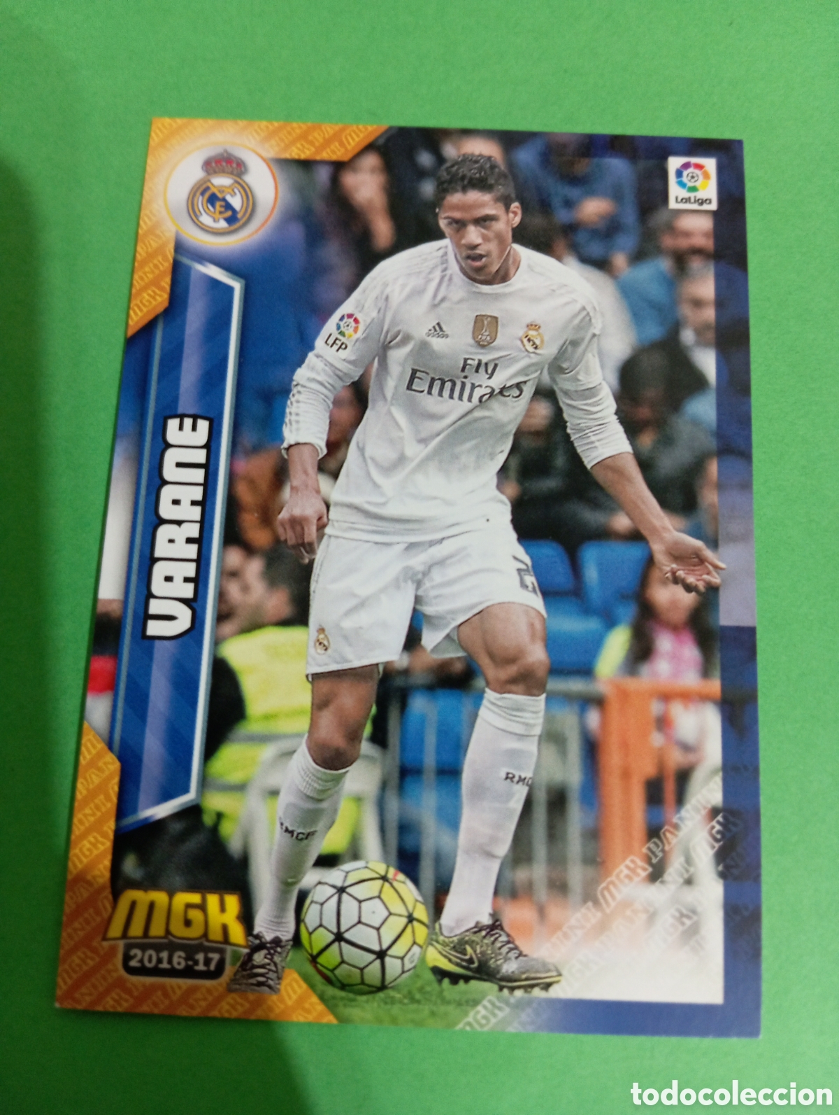 Cromos de f&uacute;tbol: Varane Real Madrid n&deg;331 / PANINI MEGACRACKS 2016/2017