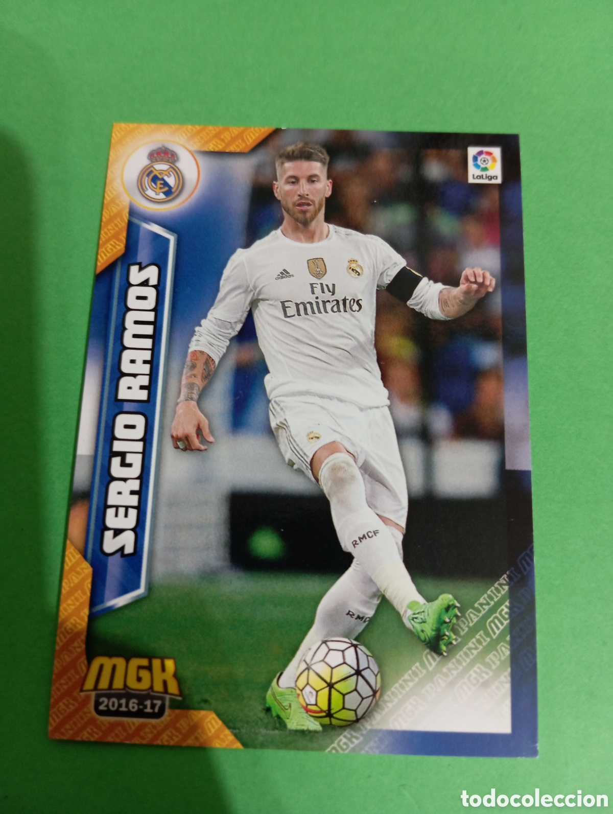 Cromos de f&uacute;tbol: Sergio Ramos Real Madrid n&deg;332 / PANINI MEGACRACKS 2016/2017