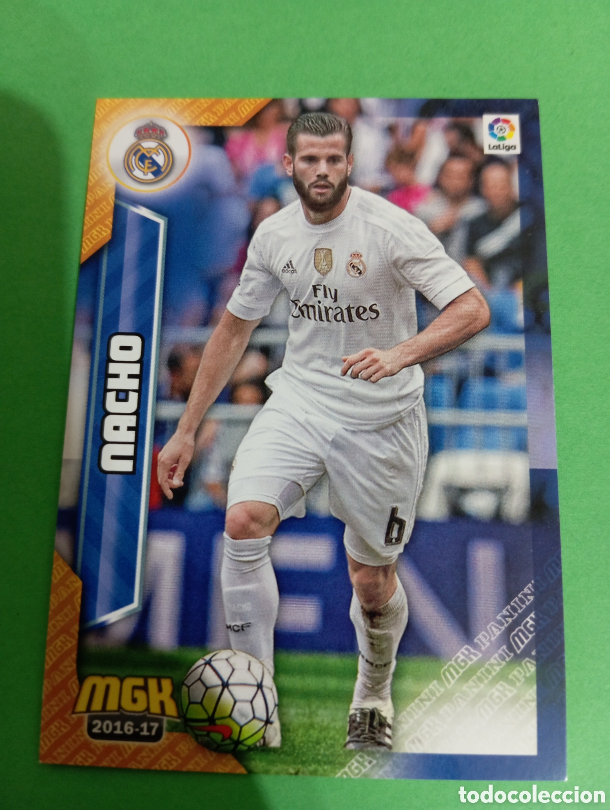 Cromos de f&uacute;tbol: Nacho Real Madrid n&deg;334 / PANINI MEGACRACKS 2016/2017