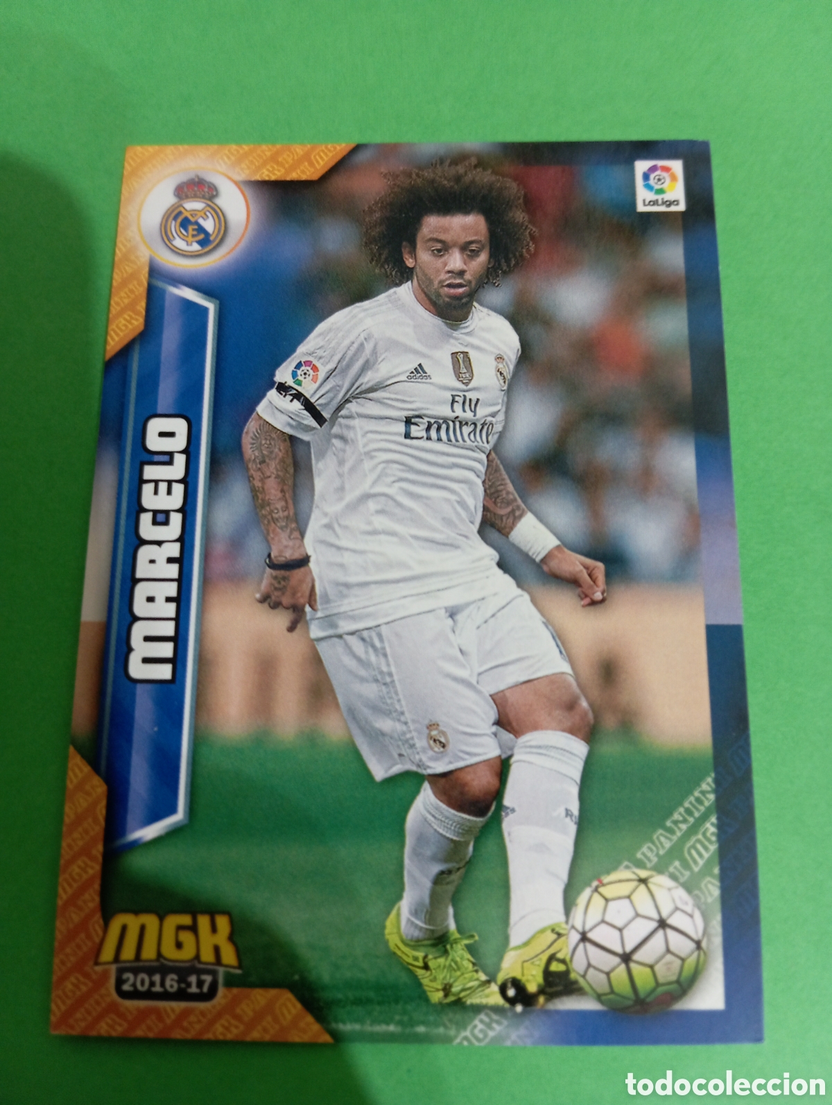 Cromos de f&uacute;tbol: Marcelo Real Madrid n&deg;335 / PANINI MEGACRACKS 2016/2017