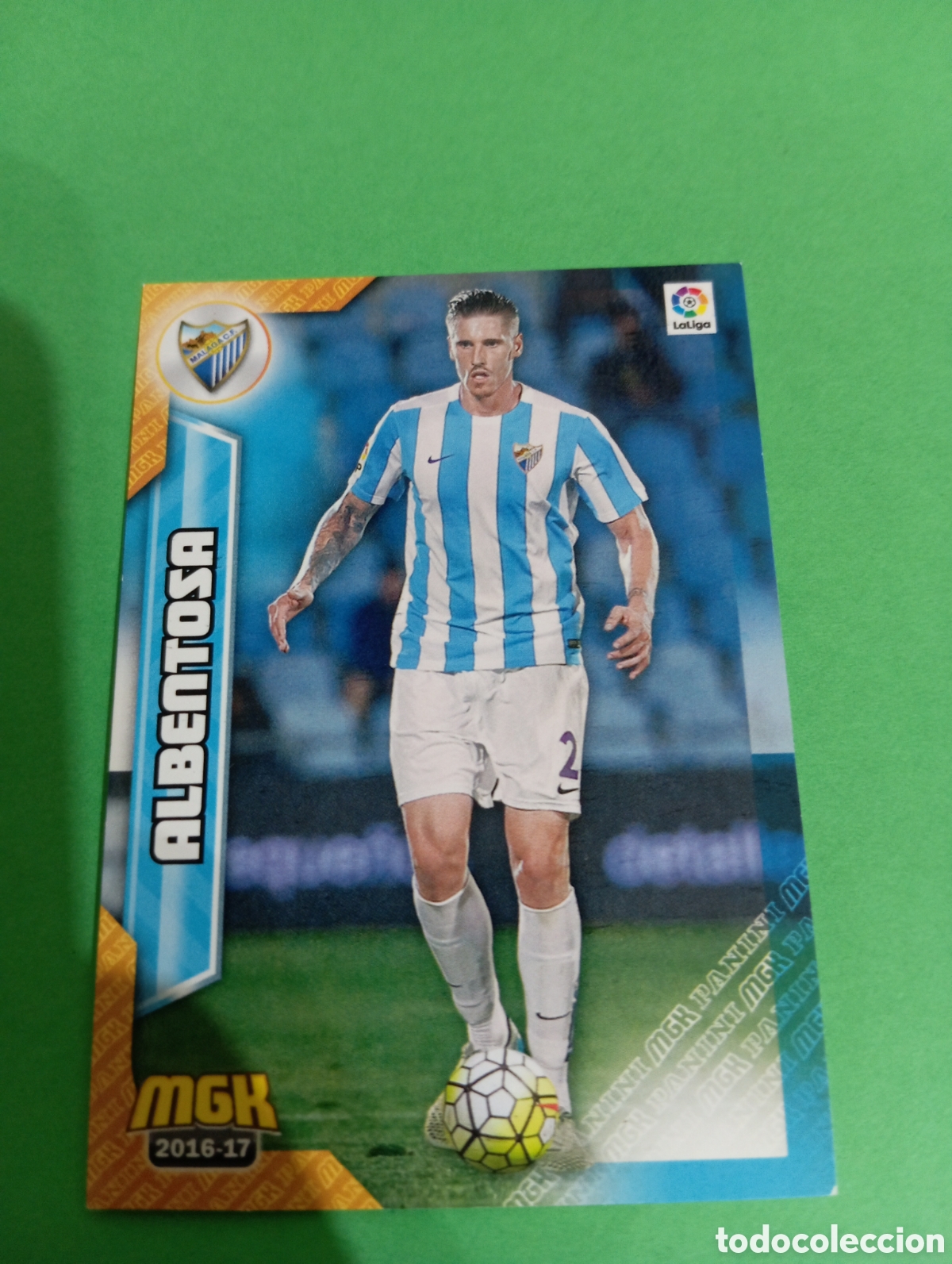 Cromos de f&uacute;tbol: Albentosa M&aacute;laga n&deg;357 / PANINI MEGACRACKS 2016/2017