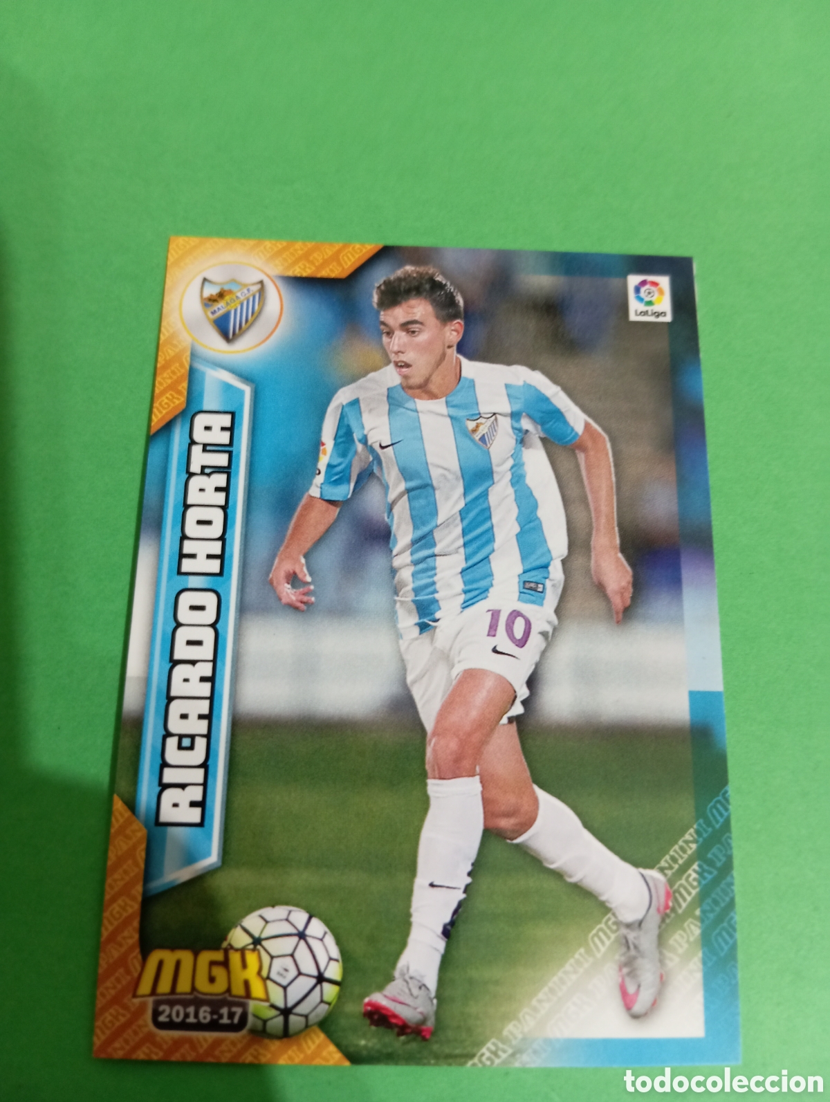 Cromos de f&uacute;tbol: Ricardo Horta M&aacute;laga n&deg;369 / PANINI MEGACRACKS 2016/2017