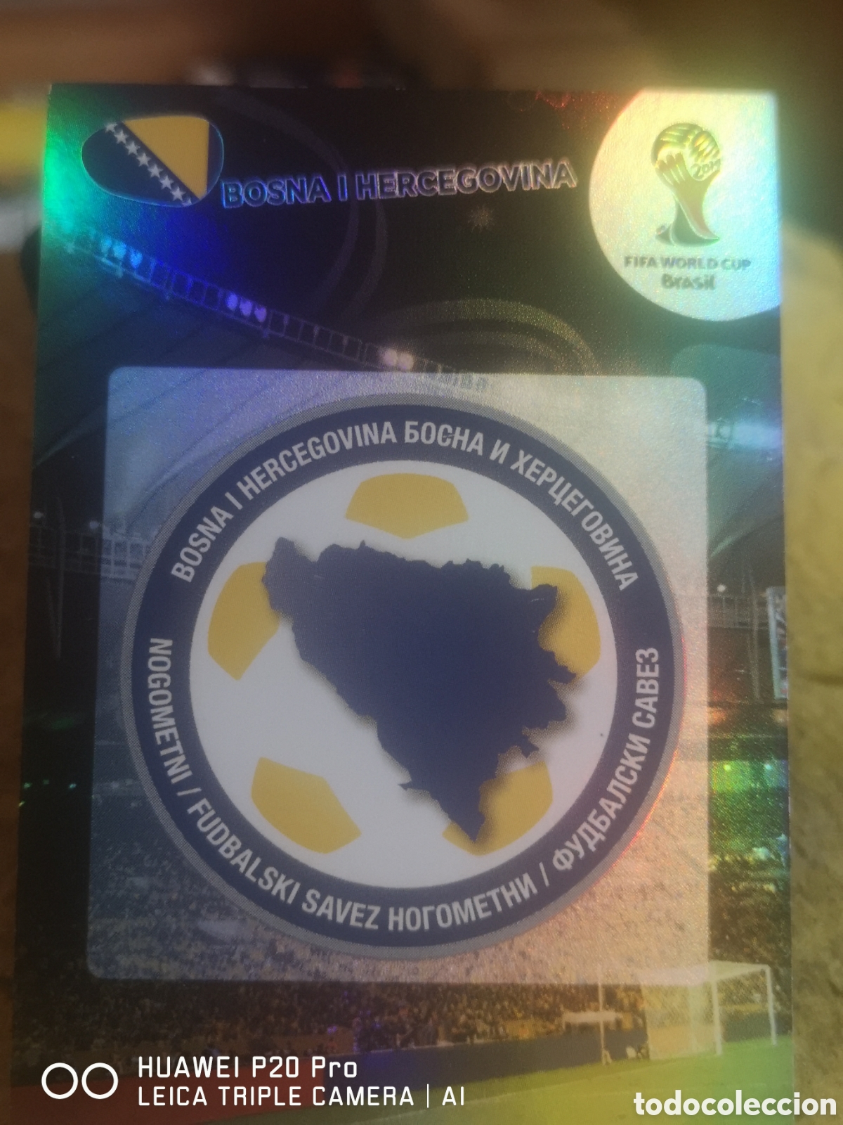 Cromos de f&uacute;tbol: ADRENALYN MUNDIAL BRASIL 2014 ESCUDO BOSNIA I HERCEGOVINA