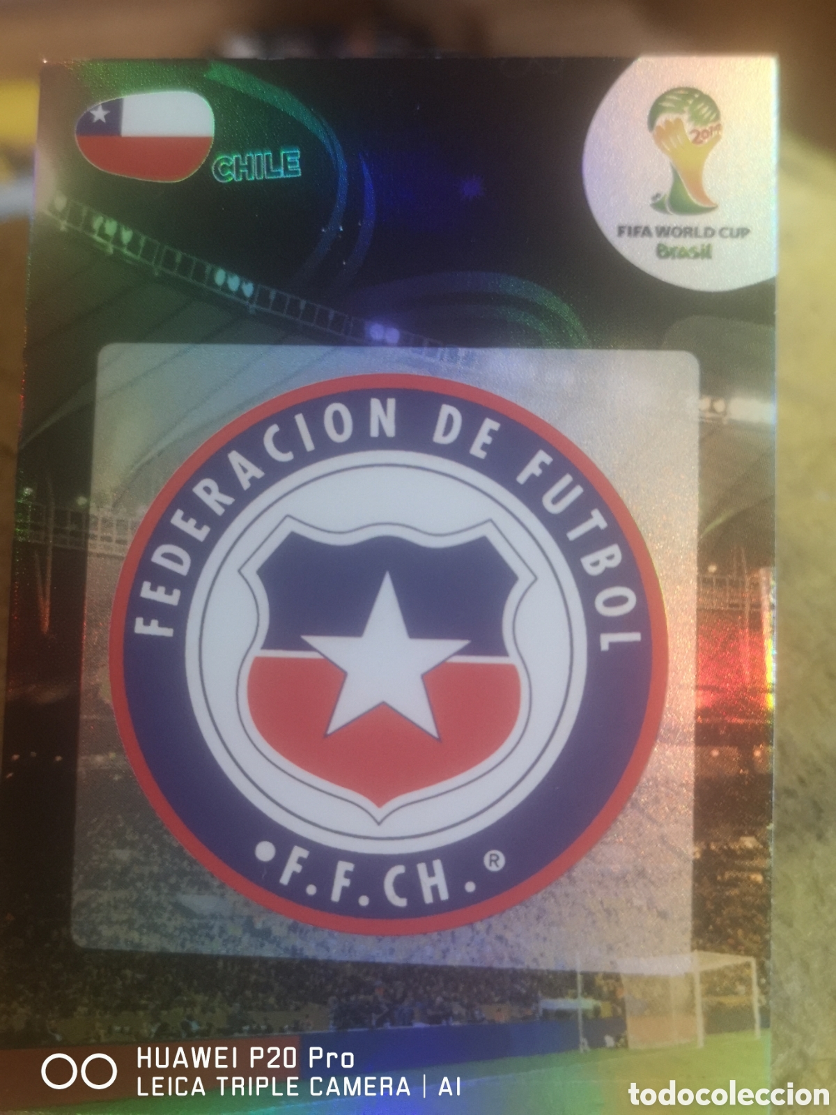 Cromos de f&uacute;tbol: ADRENALYN MUNDIAL BRASIL 2014 ESCUDO CHILE