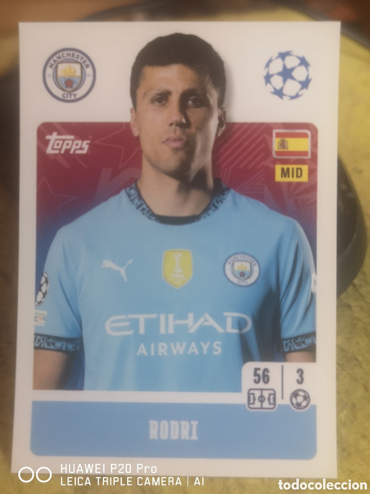 Cromos de f&uacute;tbol: CHAMPIONS LEAGUE 2024 25 RODRI 277