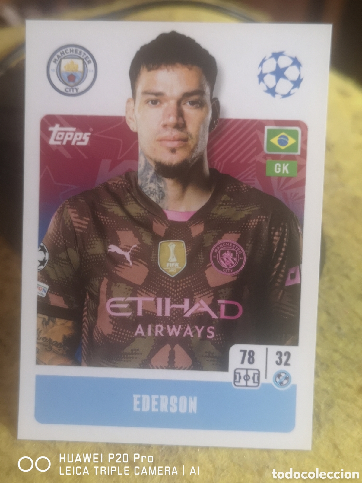 Cromos de f&uacute;tbol: CHAMPIONS LEAGUE 2024 25 EDERSON 273