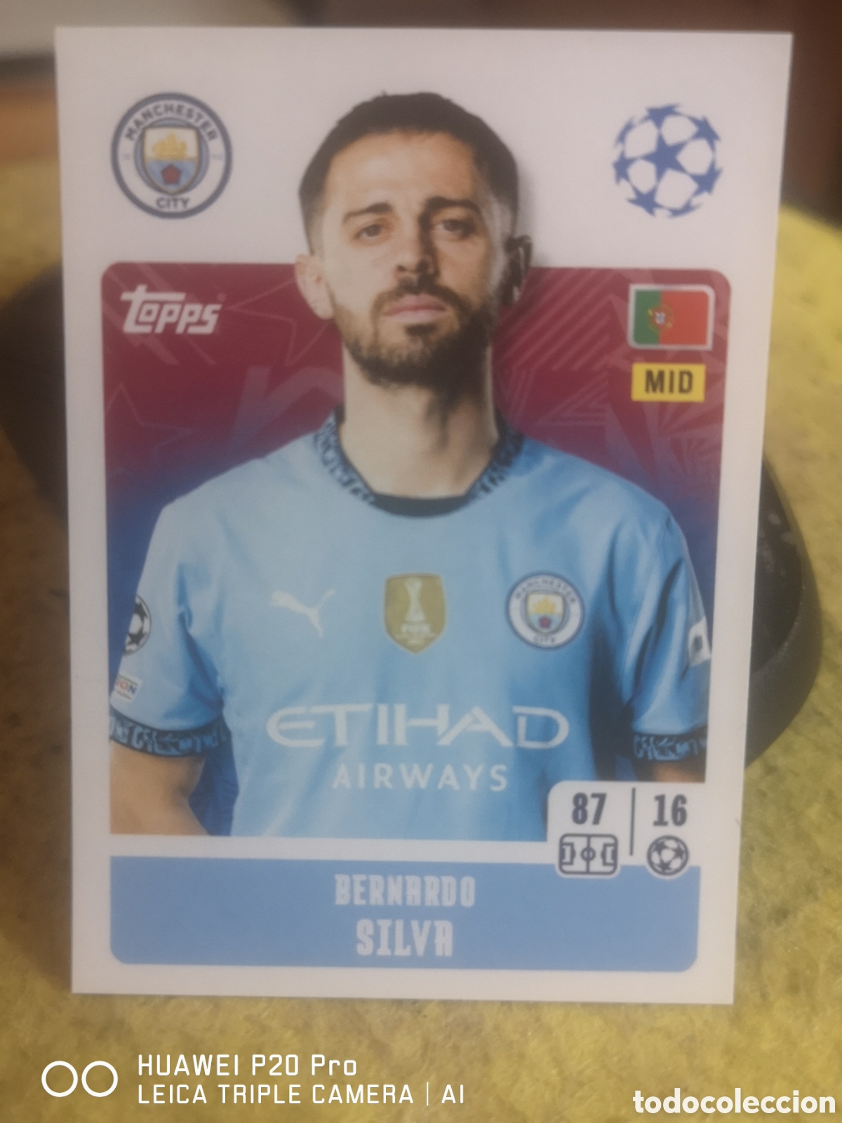 Cromos de f&uacute;tbol: CHAMPIONS LEAGUE 2024 25 BERNARDO SILVA 279