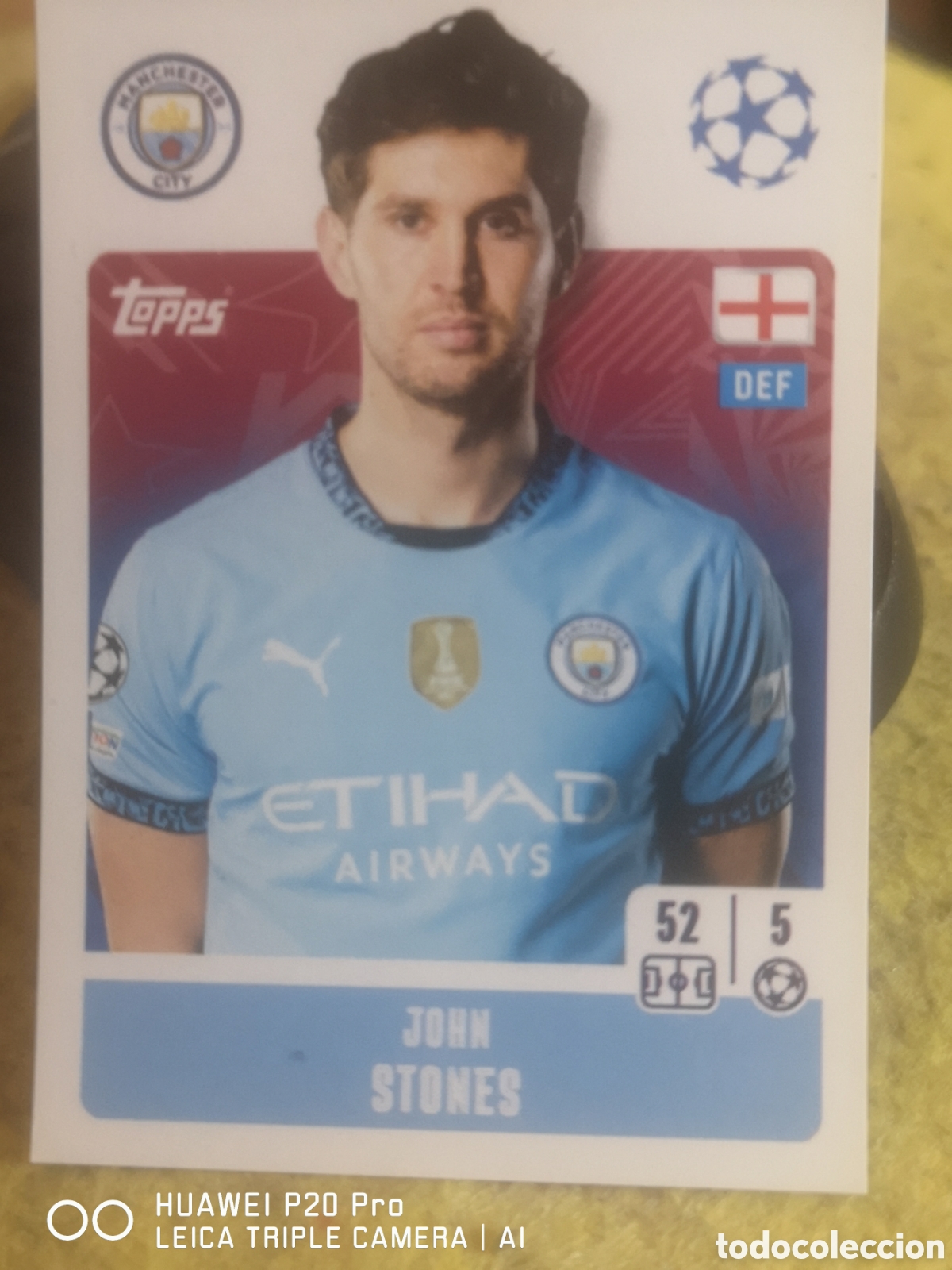 Cromos de f&uacute;tbol: CHAMPIONS LEAGUE 2024 25 JOHN STONES 275