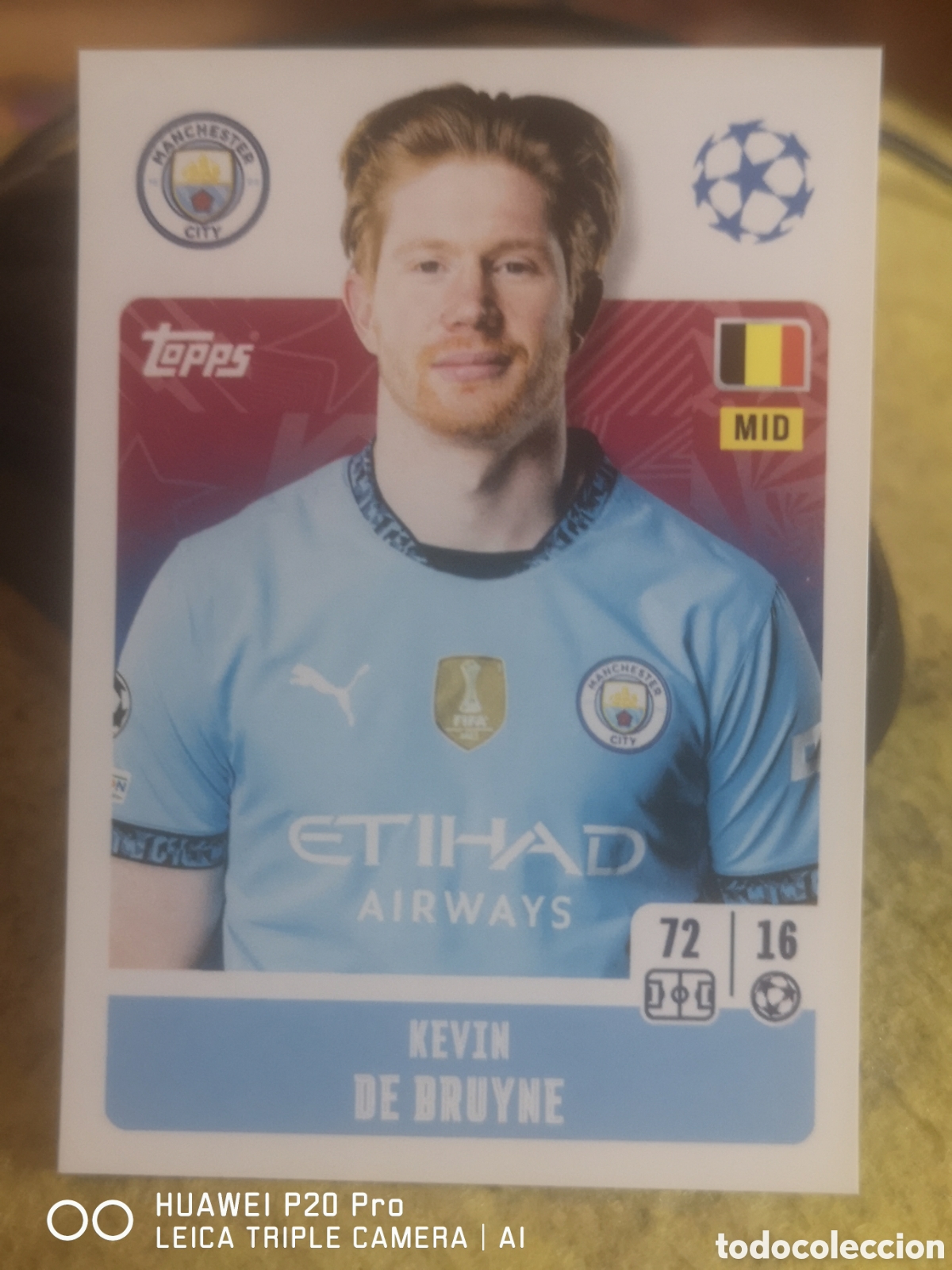Cromos de f&uacute;tbol: CHAMPIONS LEAGUE 2024 25 KEVIN DE BRUYNE 278