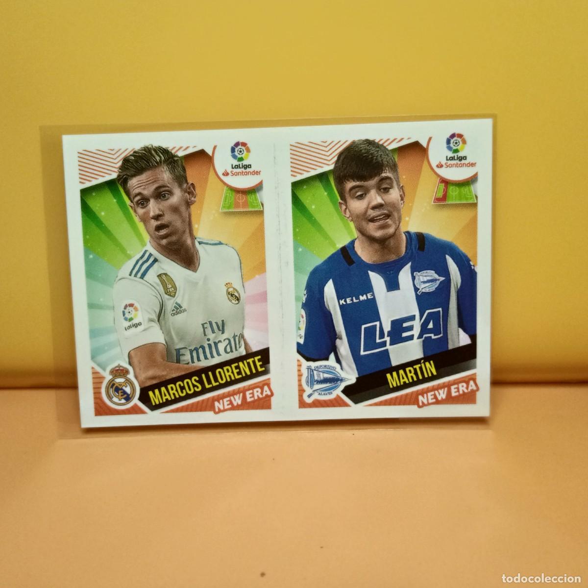 Fu&szlig;ball-Sticker: EDICIONES ESTE 2018 2019 18 19 NEW ERA 10 MART&Iacute;N/MARCOS LLORENTE ALAV&Eacute;S/R.MADRID