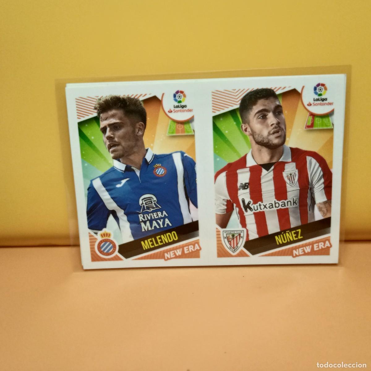 Fu&szlig;ball-Sticker: EDICIONES ESTE 2018 2019 18 19 NEW ERA 11 NU&Ntilde;EZ/MELENDO BILBAO/ESPANYOL