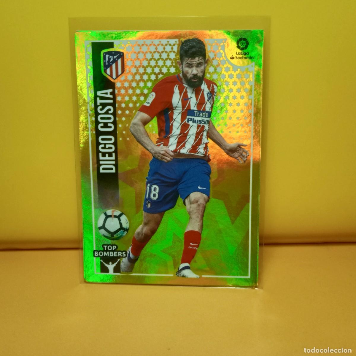 Fu&szlig;ball-Sticker: EDICIONES ESTE 2018 2019 18 19 (TOP BOMBERS) 8 ATL&Eacute;TICO DE MADRID DIEGO COSTA