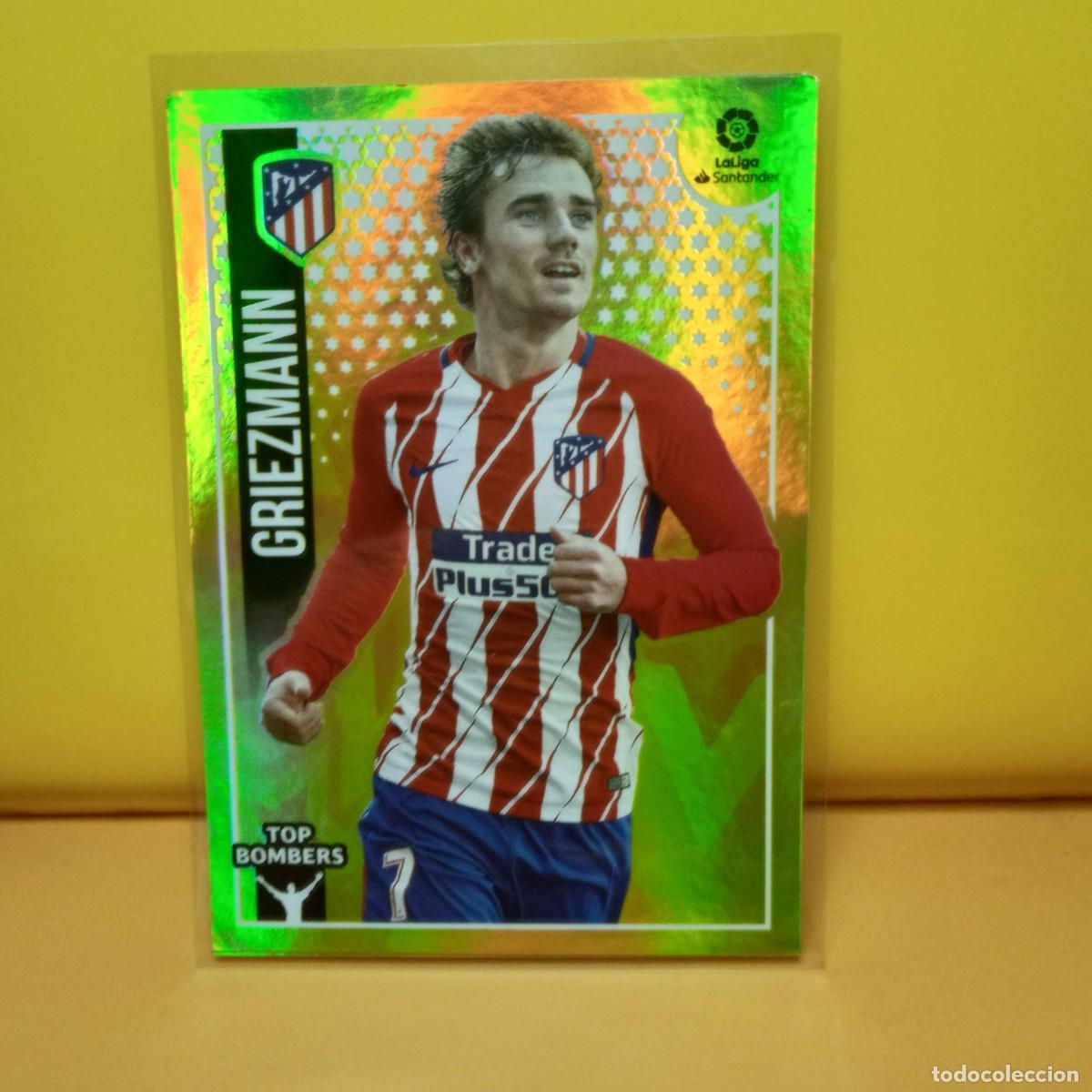 Cromos de f&uacute;tbol: EDICIONES ESTE 2018 2019 18 19 (TOP BOMBERS) 9 ATL&Eacute;TICO DE MADRID GRIEZMANN