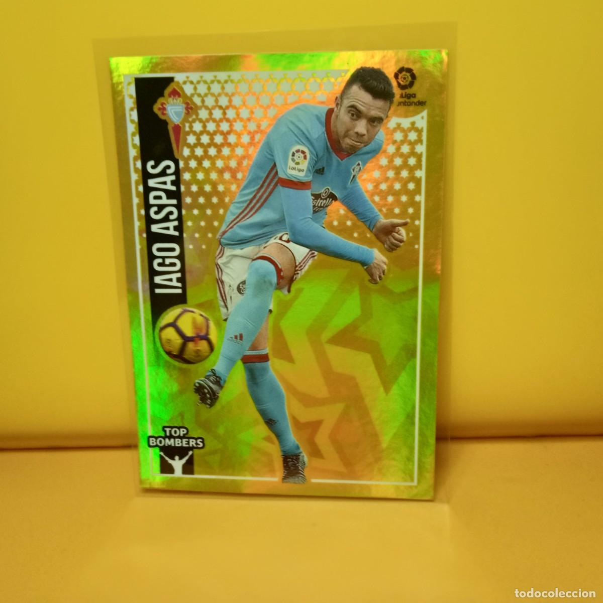 Cromos de f&uacute;tbol: EDICIONES ESTE 2018 2019 18 19 (TOP BOMBERS) 10 CELTA DE VIGO IAGO ASPAS