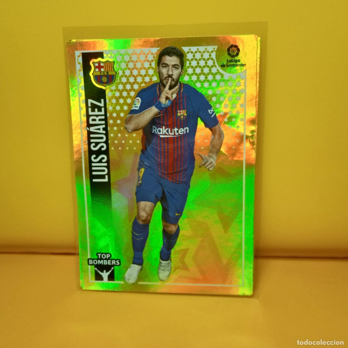 Cromos de f&uacute;tbol: EDICIONES ESTE 2018 2019 18 19 (TOP BOMBERS) 13 F.CBARCELONA LUIS SUAREZ