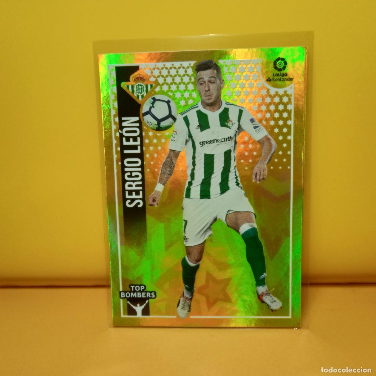 Fu&szlig;ball-Sticker: EDICIONES ESTE 2018 2019 18 19 (TOP BOMBERS) 23 REAL BETIS SERGIO LE&Oacute;N