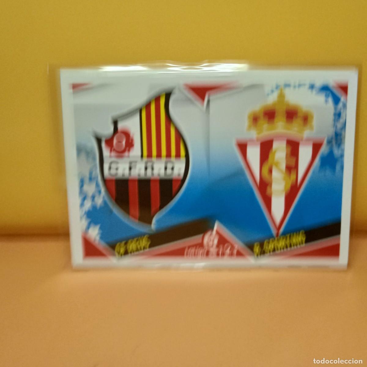 Cromos de f&uacute;tbol: EDICIONES ESTE 2018 2019 18 19 (LIGA 1.2,3) ESCUDOS 10 CF REUS, SPORTING DE GIJ&Oacute;N